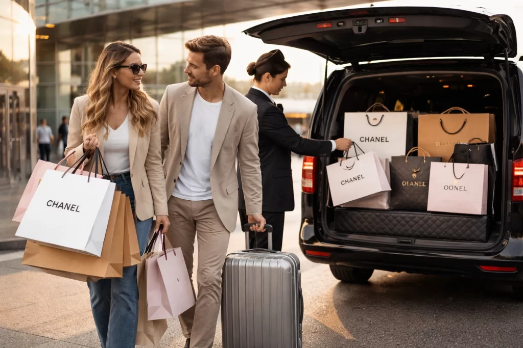 Airport Transfers for Travellers Carrying Fragile Designer Shopping