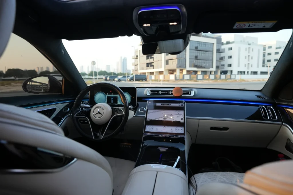 Mercedes rental Dubai with driver