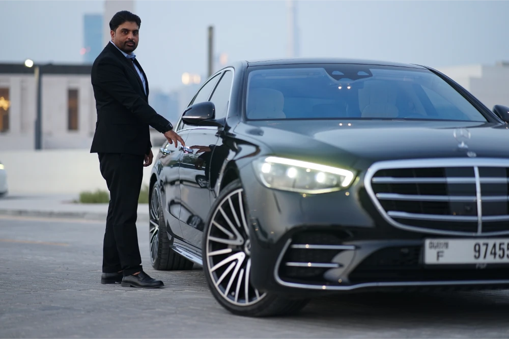 hire a car with chauffeur Ajman
