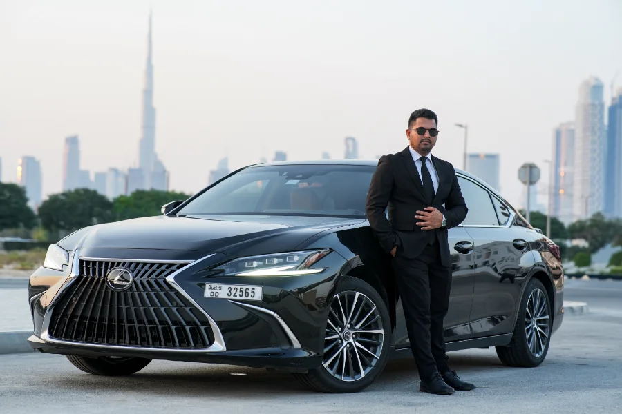 rent a car with driver in Abu Dhabi